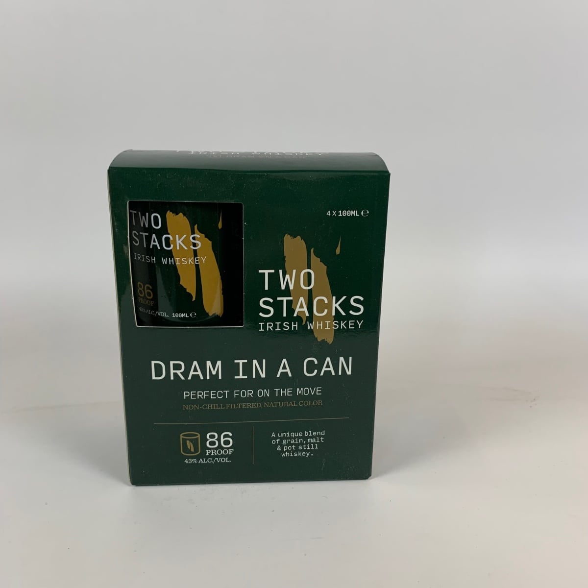 Two Stacks Irish Whiskey Dram in a Can 4x100ml
